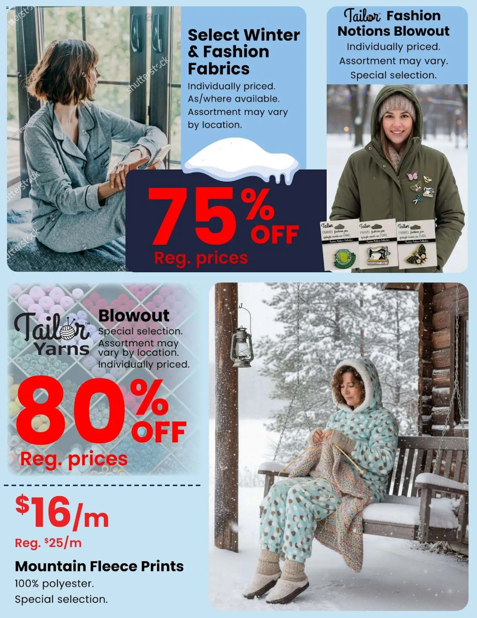 Fabricland flyer / circulaire - page 2- valid from Jan 2, 2026
