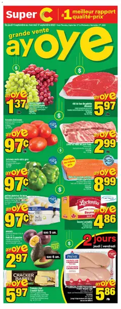 Preview Super C weekly flyer / circulaire valid from Sep 11, 2025