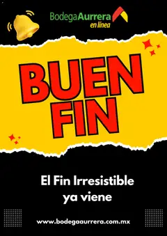 Bodega Aurrerá Buen Fin aviso válido desde 05/11/2025