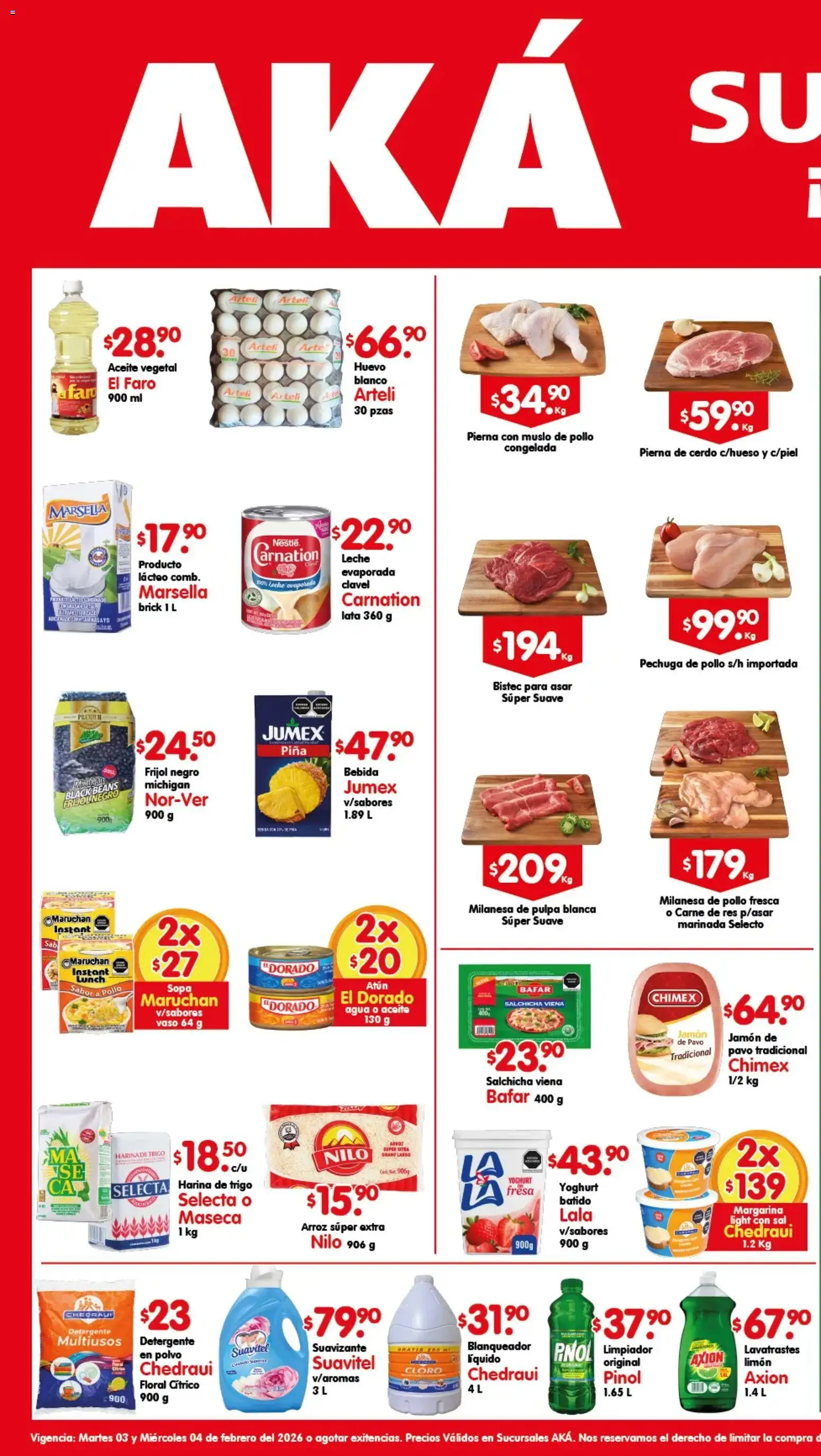 Arteli folleto Aká Super Bodega  - página 1- válido desde 03/02/2026