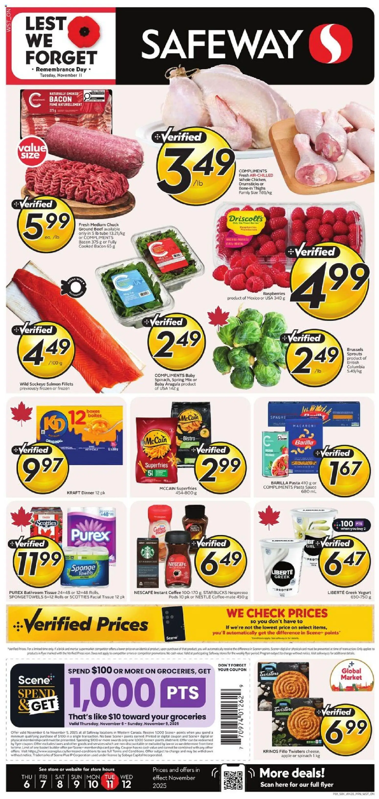 Safeway weekly flyer / circulaire - page 1- valid from Nov 6, 2025