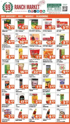 Preview 99 Ranch Market - Dry Grocery | Rice | Noodle | Seasoning valid from 08/22/2025
