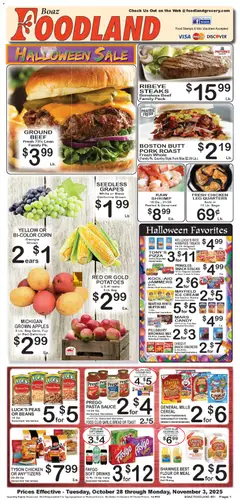 Preview Foodland Weekly Ad valid from 10/28/2025