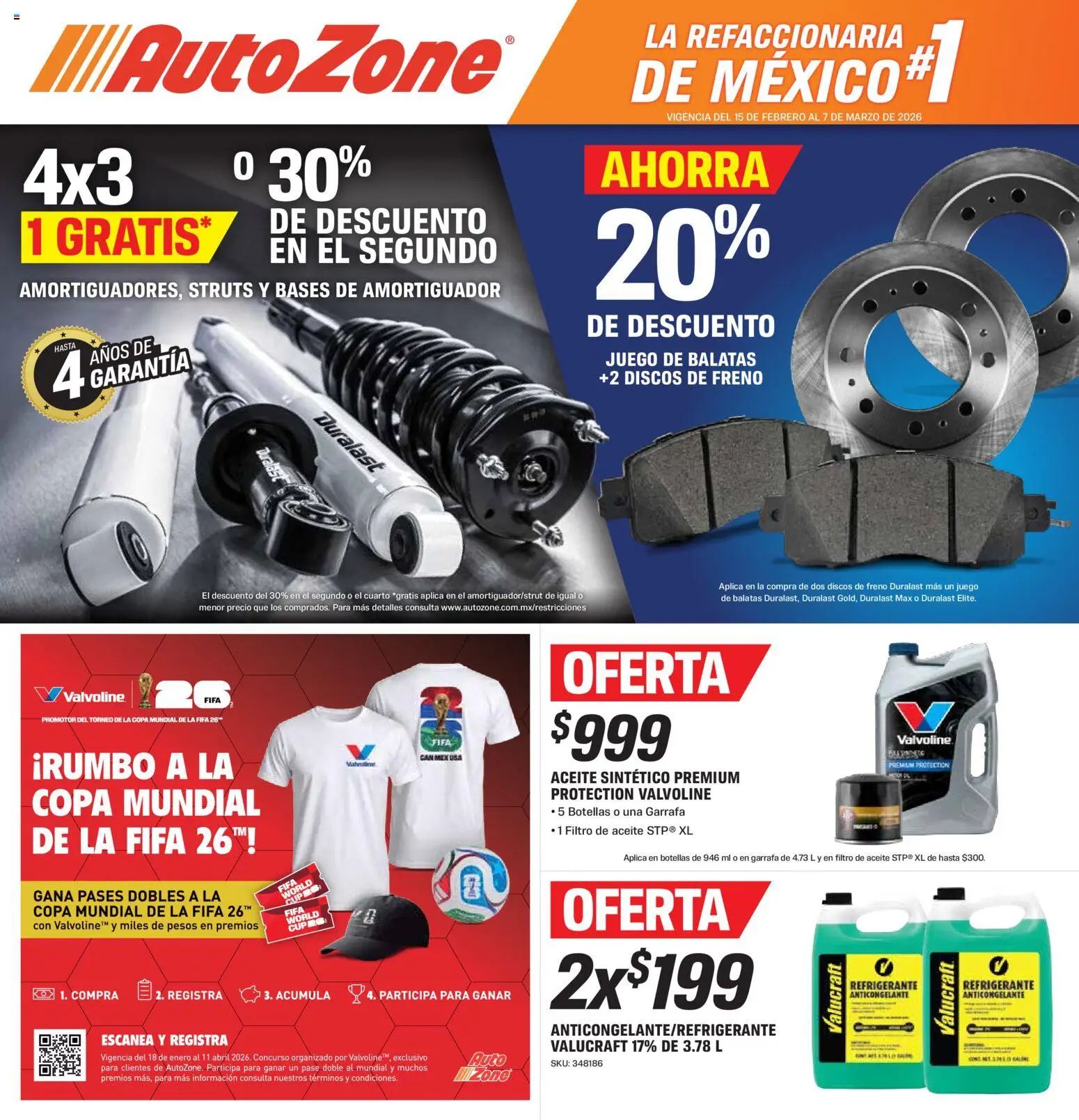 AutoZone catálogo - página 1- válido desde 15/02/2026