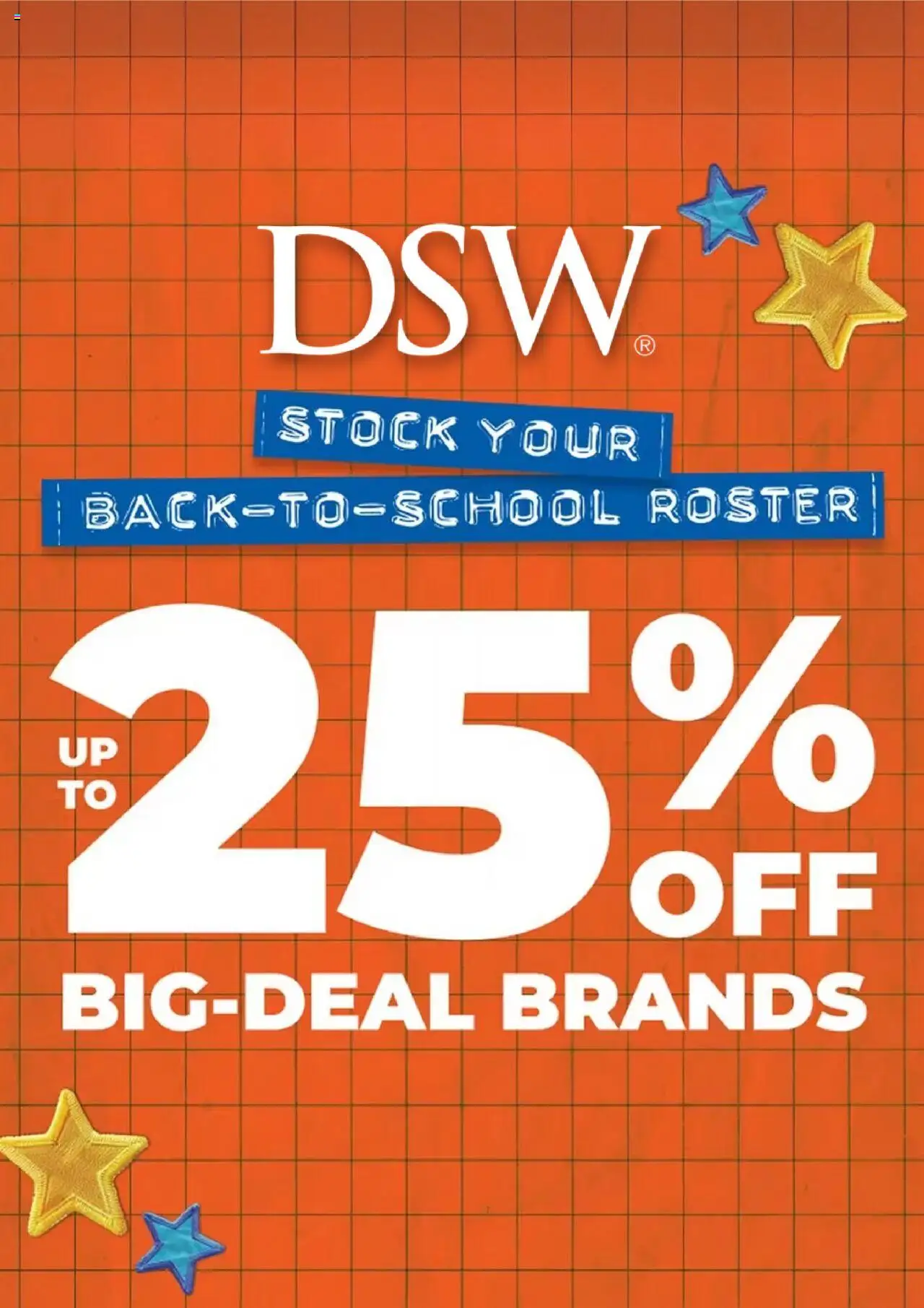 DSW Weekly Ad - page 1- valid from 08/04/2025