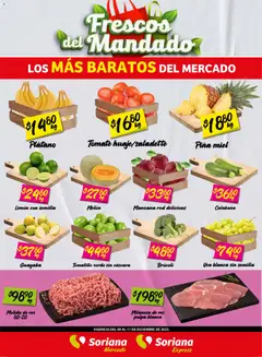 Soriana - Frescos del Mandado Mercado: BCS, Son y Sin válido desde 10/12/2025