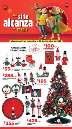 Bodega Aurrerá folleto Aquí sí te alcanza para la magia de la Navidad válido desde 03/11/2025