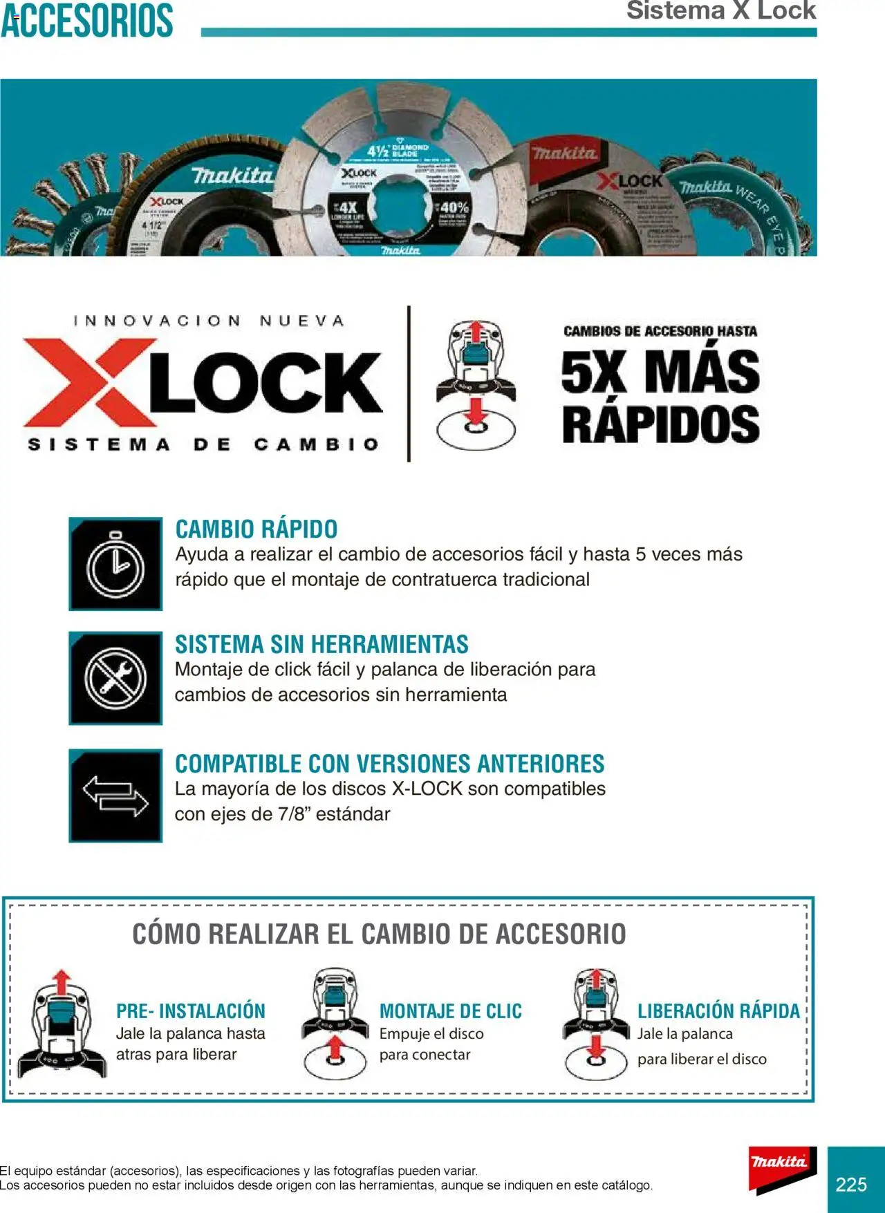 Makita catálogo Accesorios - página 225- válido desde 08/07/2024