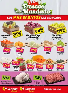 Soriana - Frescos del Mandado Mercado: Saltillo y Torreón válido desde 16/12/2025