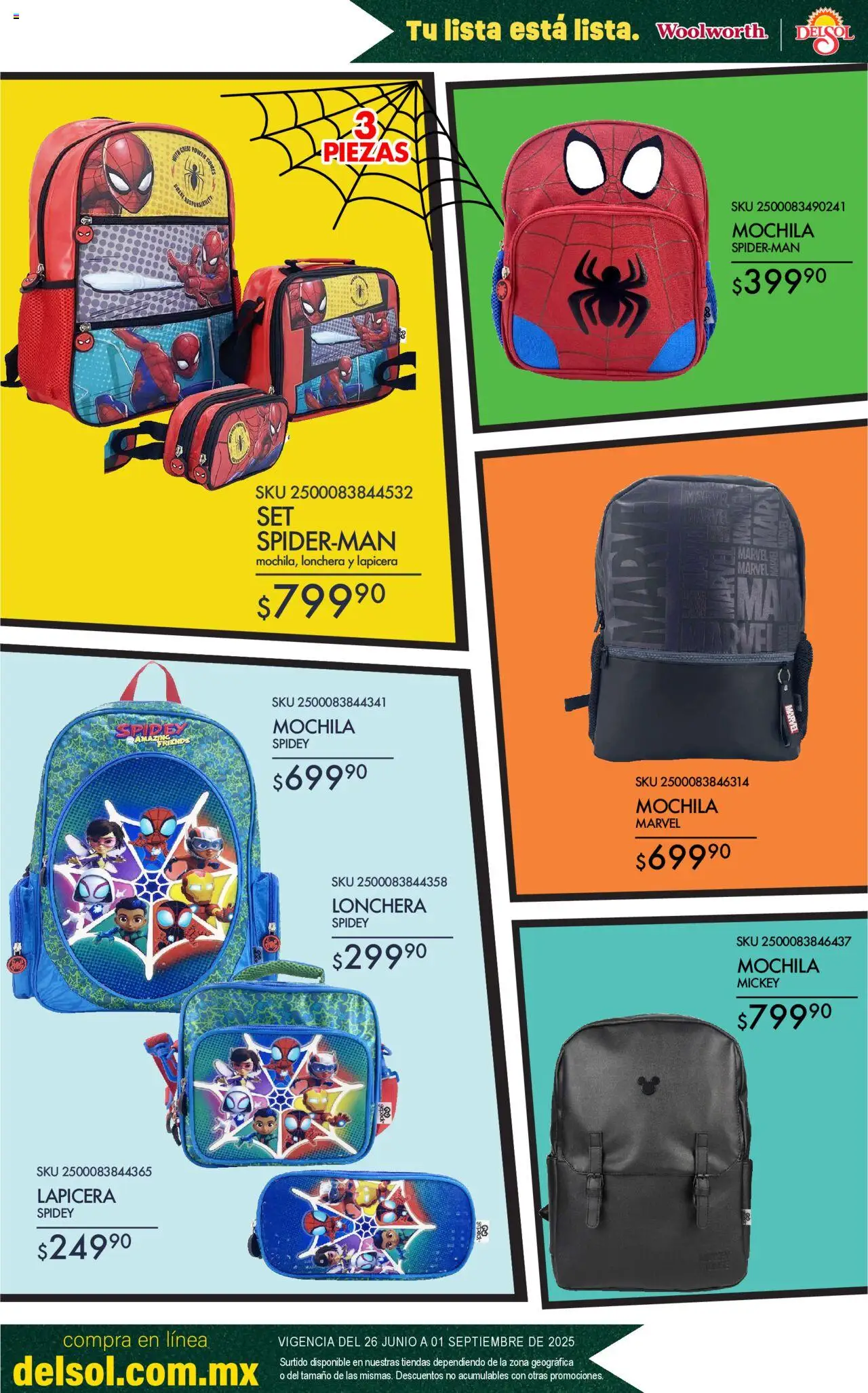 Del Sol y Woolworth catálogo Toda Tu Lista Está Lista En Tiendas - página 42- válido desde 26/06/2025