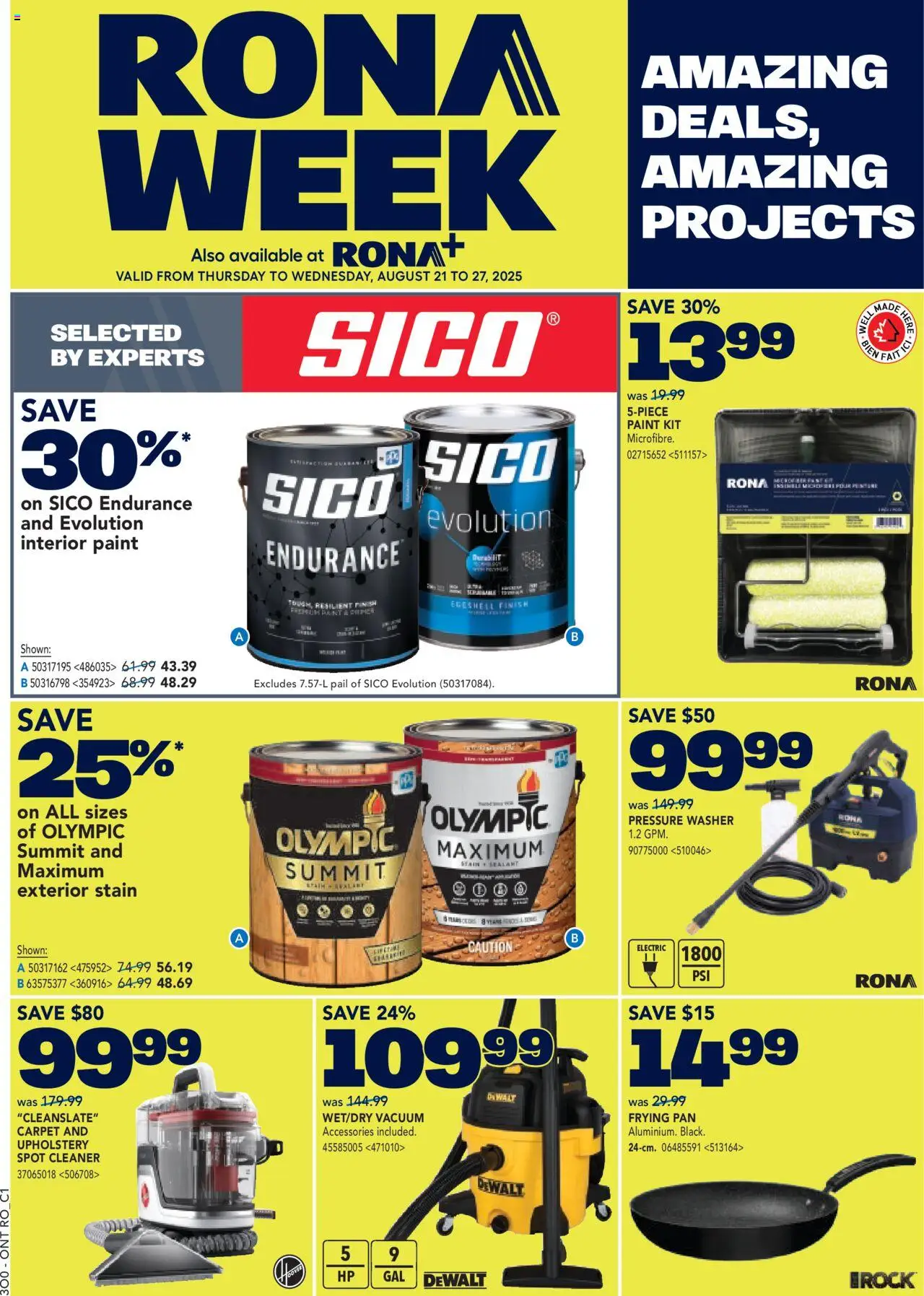 Rona weekly flyer / circulaire - page 1- valid from Aug 21, 2025