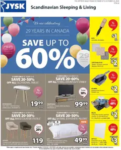 Preview JYSK weekly flyer valid from Oct 9, 2025