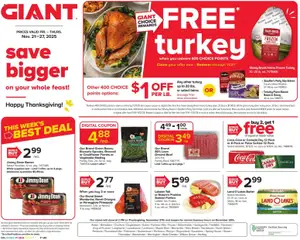 Preview Giant Weekly Ad valid from 11/21/2025