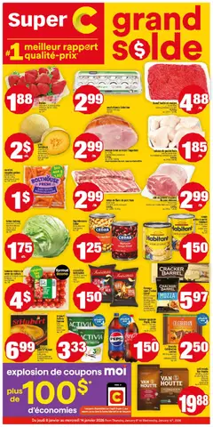 Preview Super C weekly flyer / circulaire valid from Jan 8, 2026