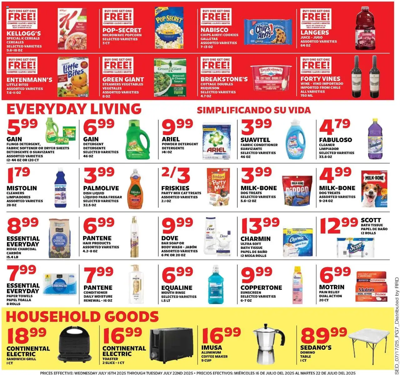 Sedano's Weekly Ad - page 7- valid from 07/16/2025