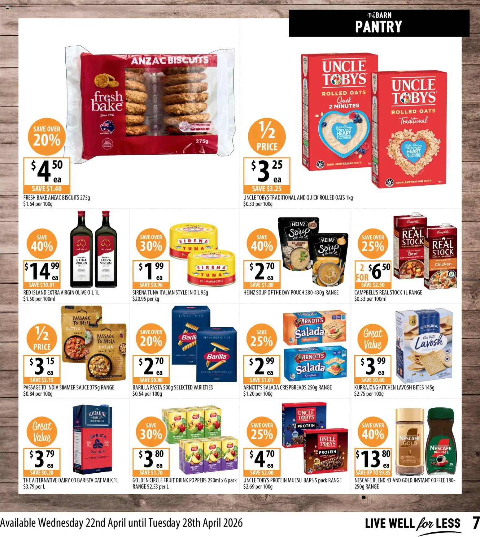 Supabarn catalogue  - page 7- valid from 22/04/2026