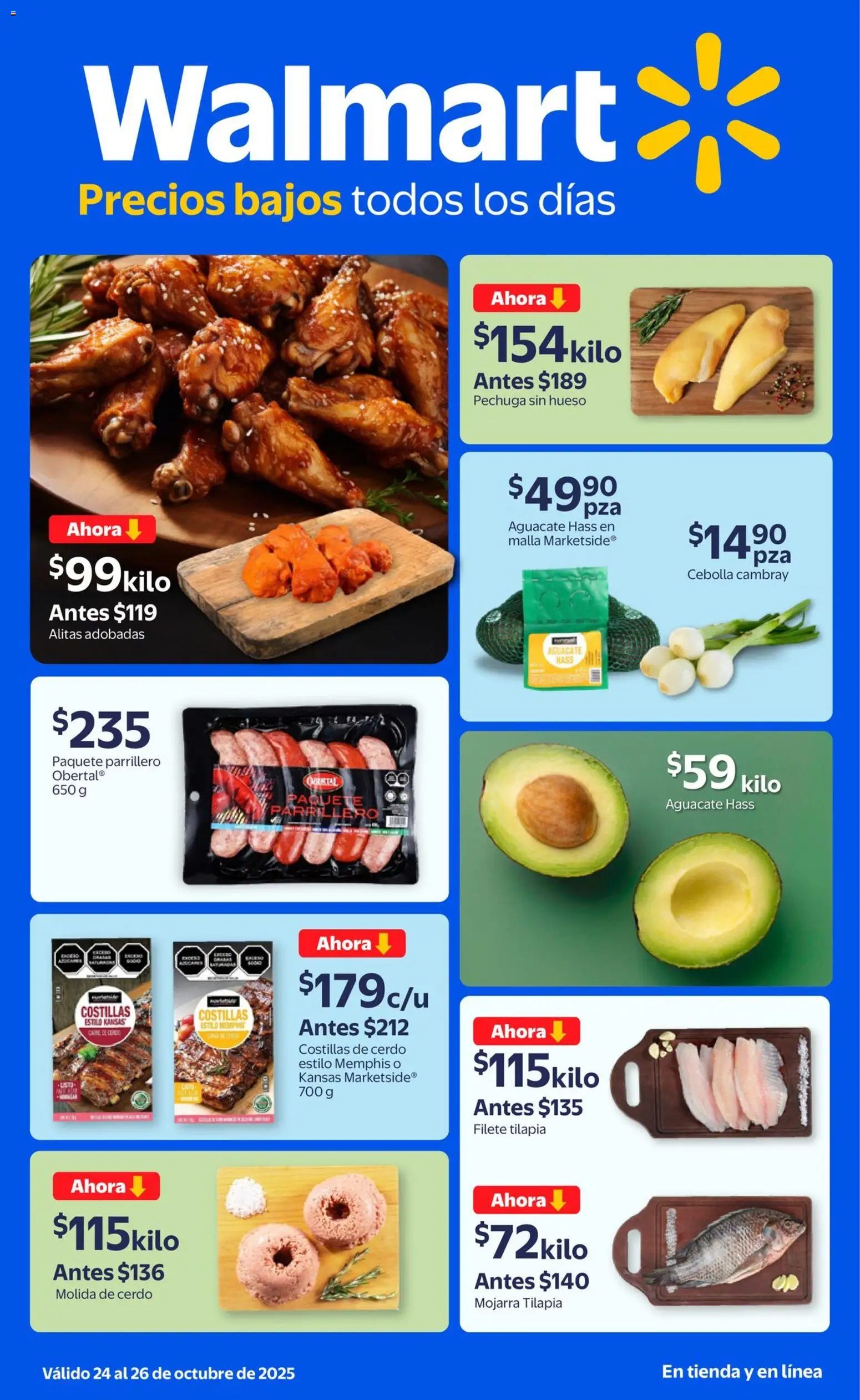 Walmart - Folleto Precios Bajos - página 1- válido desde 24/10/2025