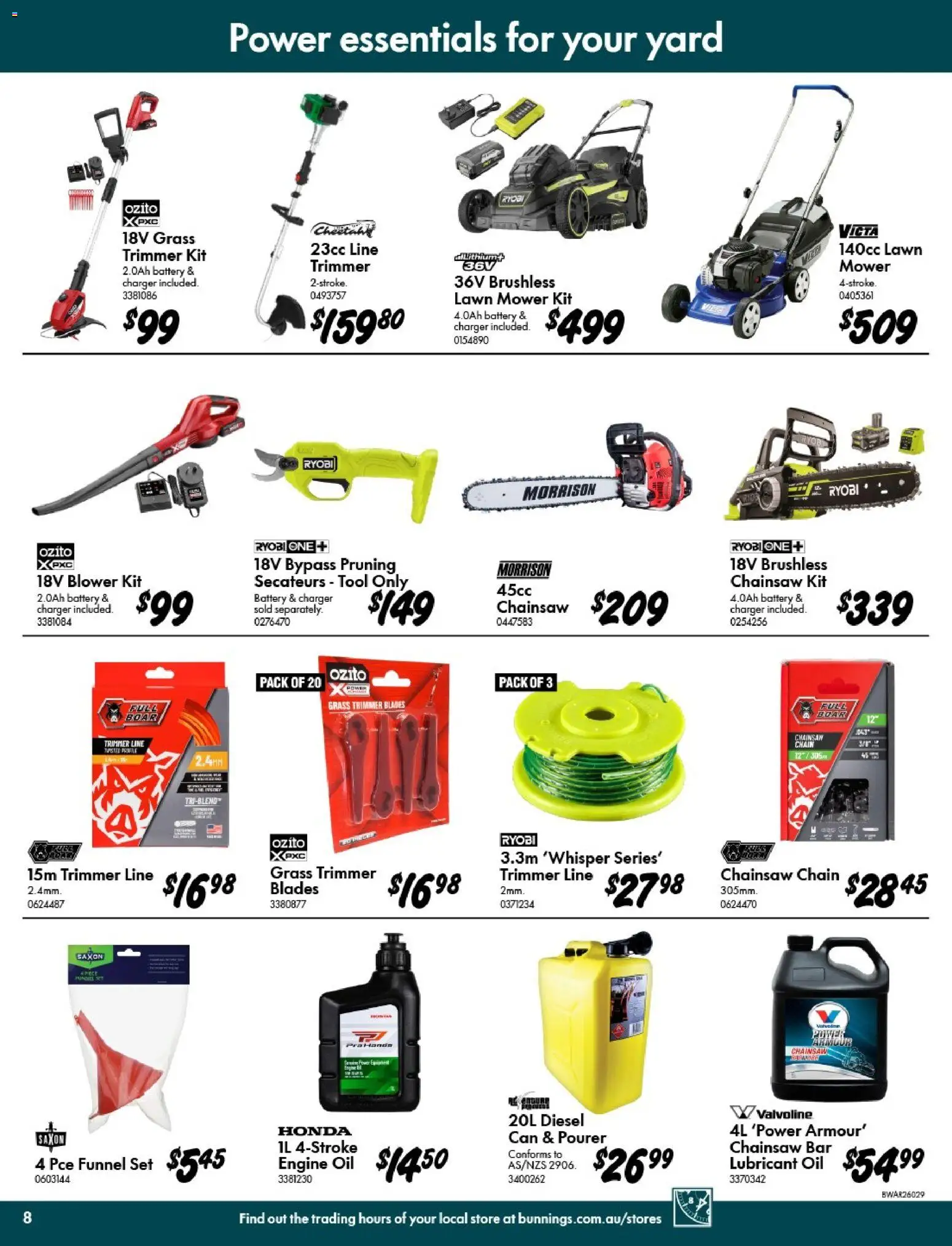 Bunnings Warehouse Summer Fun Summer Done Catalogue - page 8- valid from 07/01/2026