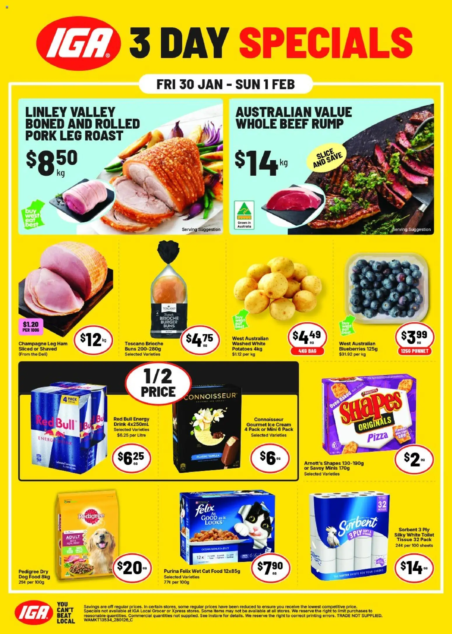 IGA Weekend Specials NT/WA - page 1- valid from 30/01/2026