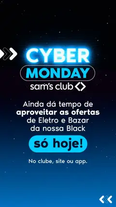 Pré-visualização Sam's Club Cyber Monday válida a partir de 01/12/2025