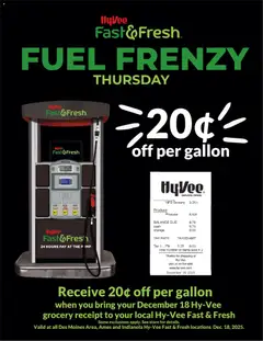 Preview HyVee Fuel Frenzy valid from 12/18/2025