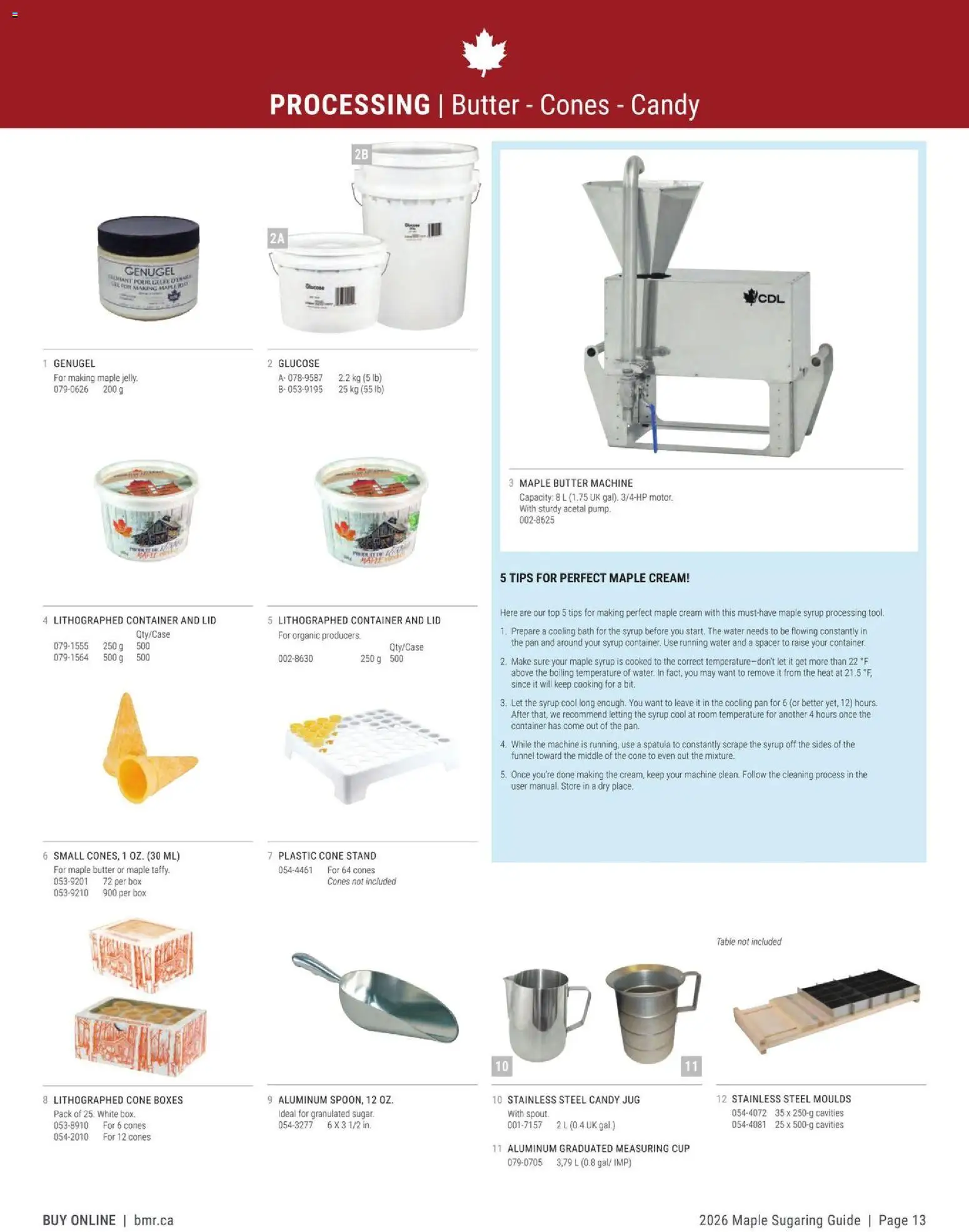 BMR - Agrizone Maple Sugaring Guide - page 13- valid from Jan 1, 2026