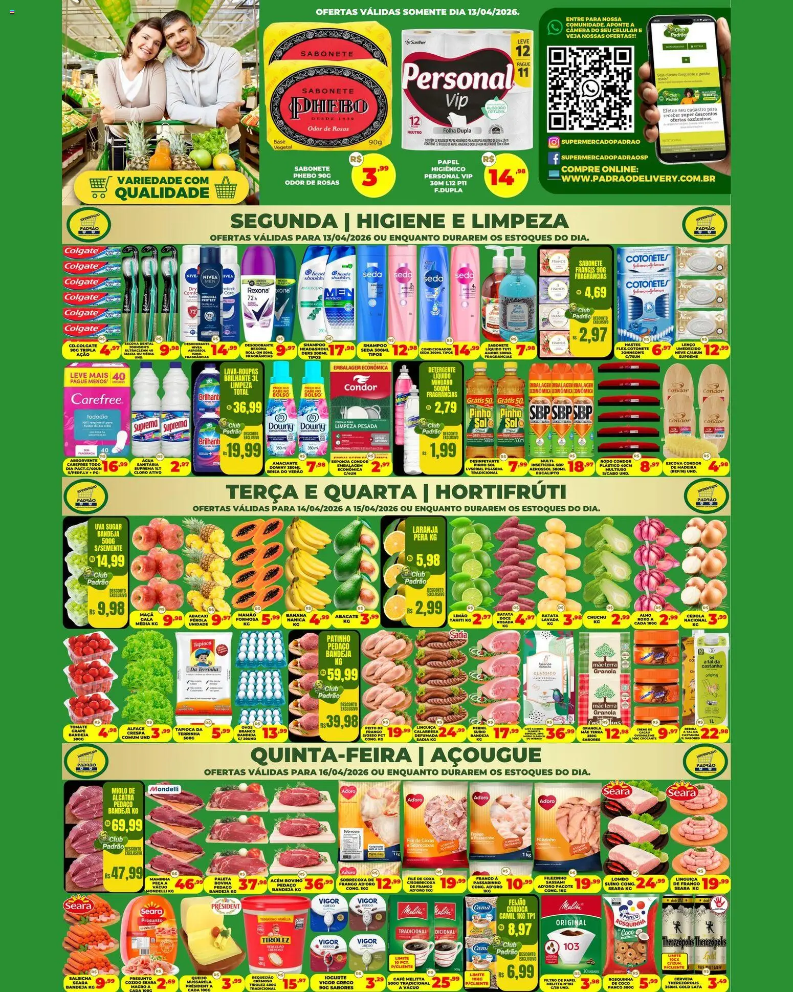 Supermercado Padrão - Ofertas da semana - página 1- válido a partir de 13/04/2026
