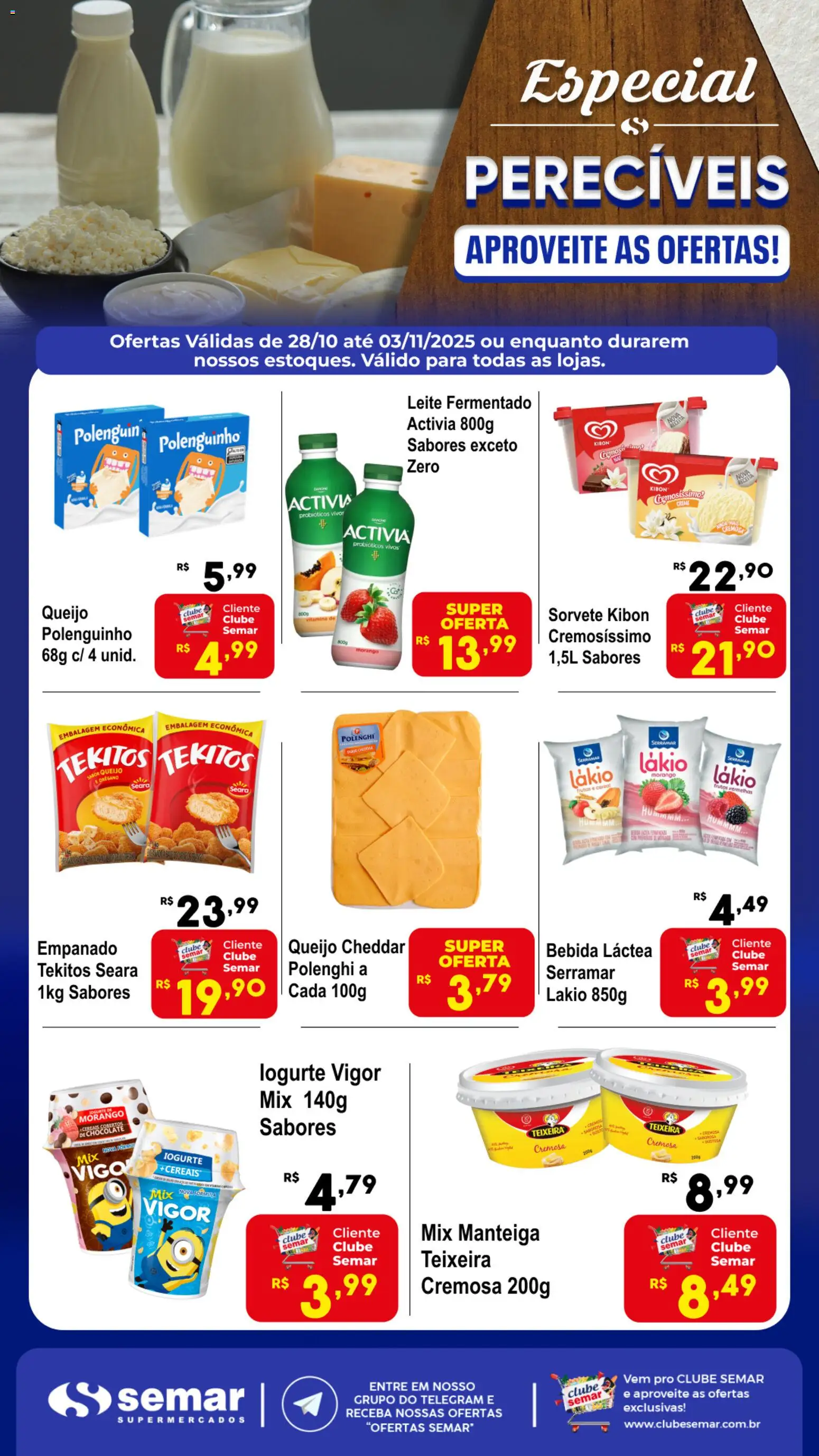 Semar Supermercado - Ofertas Especial Perecíveis - página 1- válido a partir de 28/10/2025
