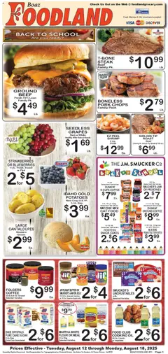 Preview Foodland Weekly Ad valid from 08/12/2025
