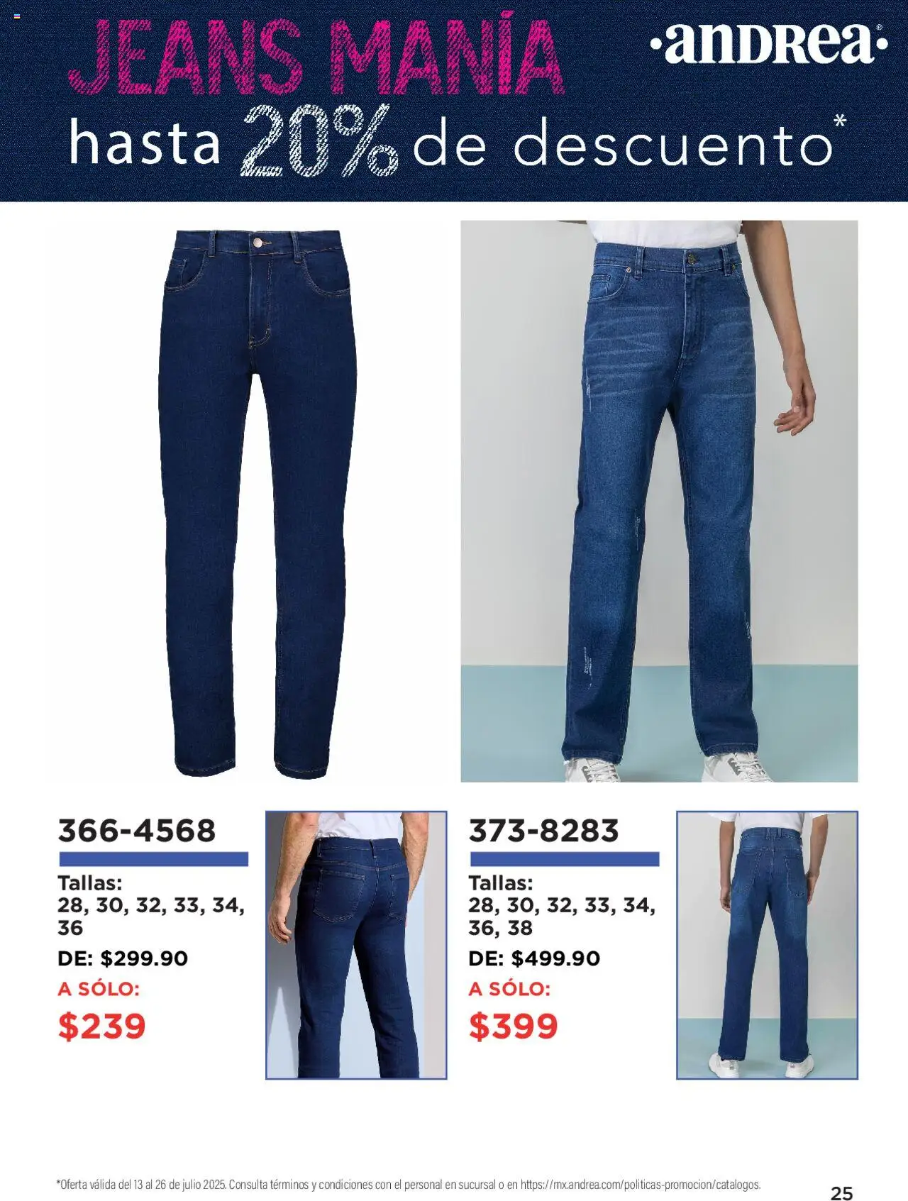 Andrea catálogo Denim Manía - página 25- válido desde 13/07/2025