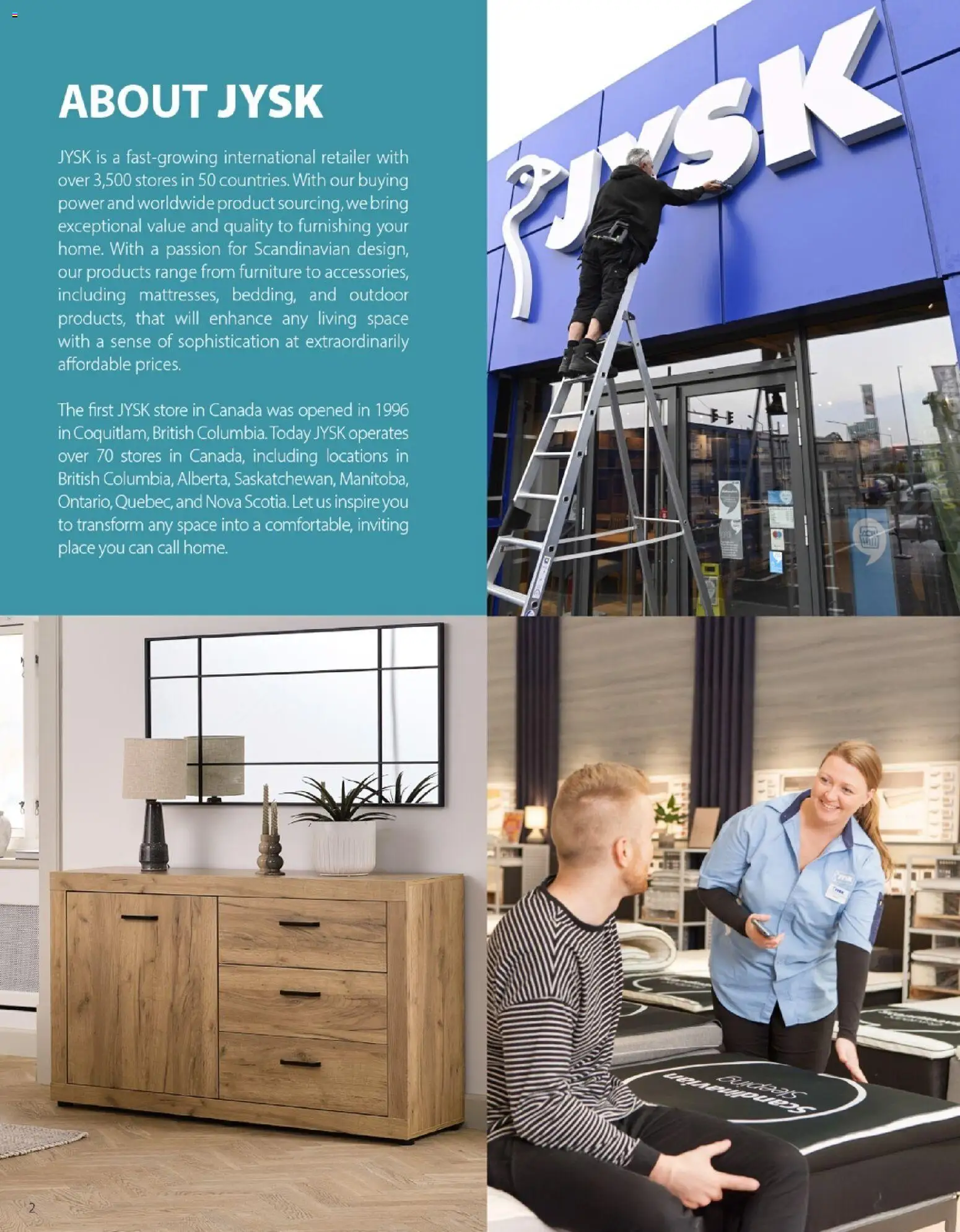 JYSK flyer - page 2- valid from Jan 1, 2026