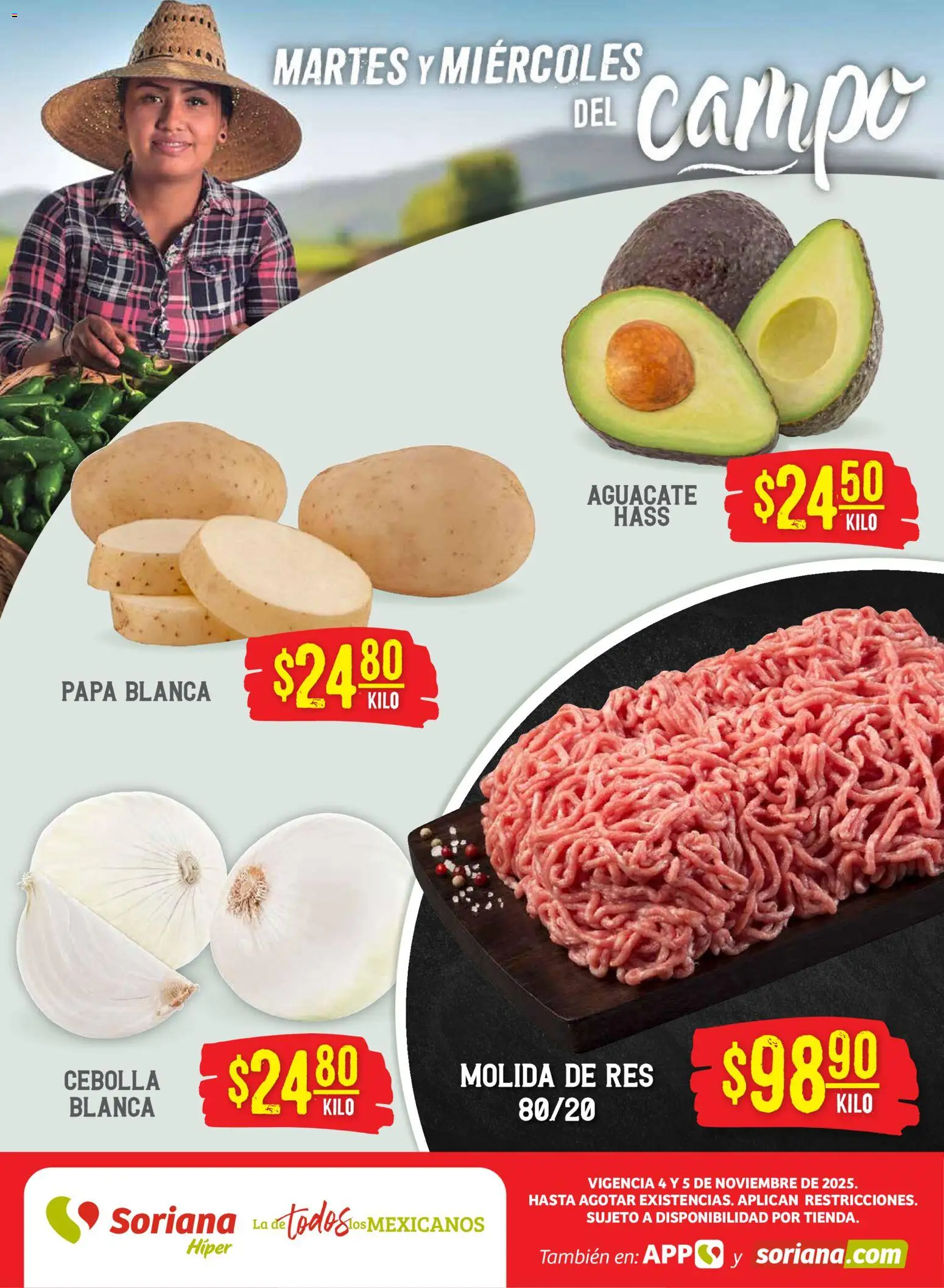 Soriana - Martes y Miércoles del Campo Híper: Ver, Tab, Chis, Camp, Yuc y Q. Roo - página 1- válido desde 04/11/2025
