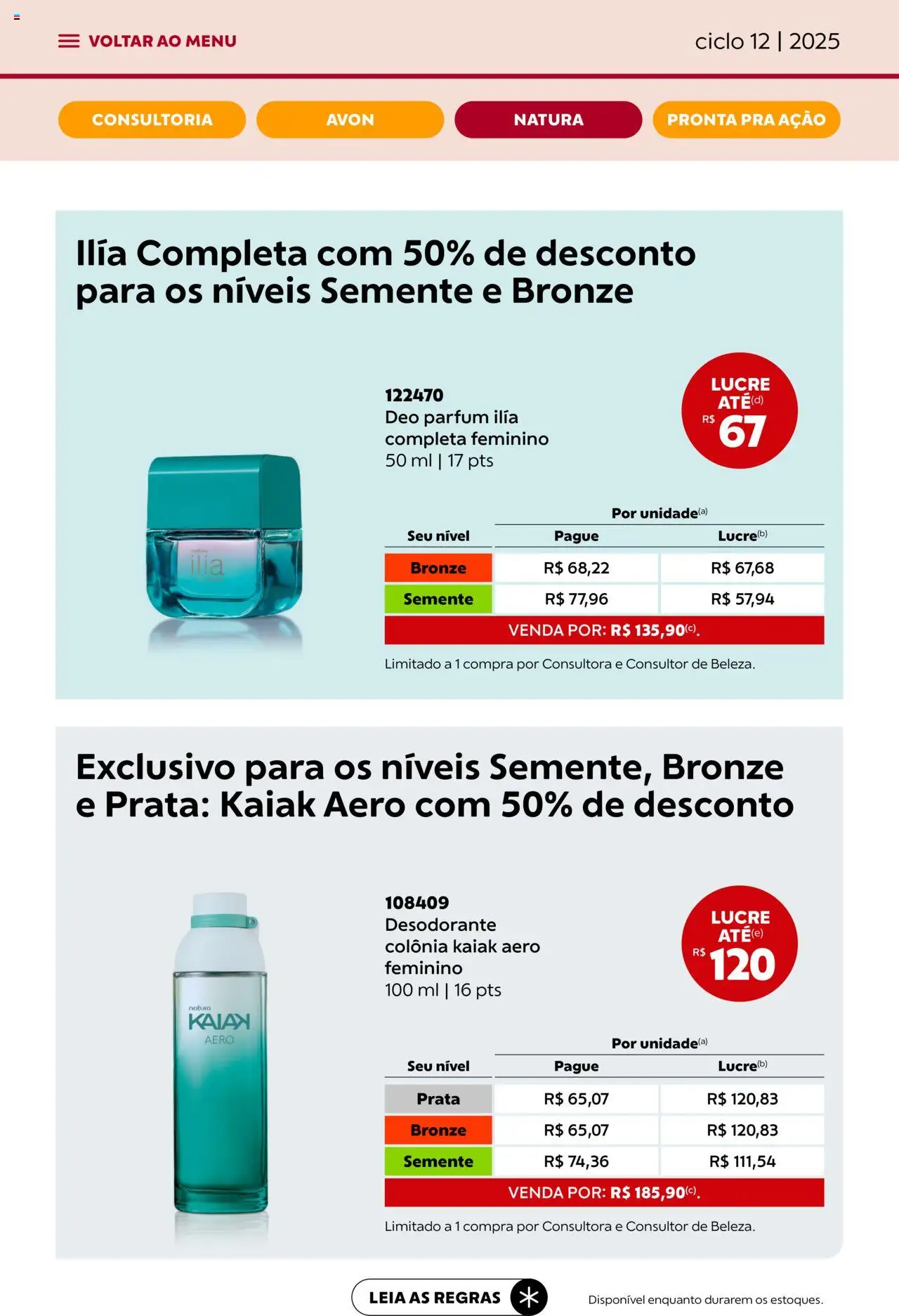 Avon - Campanha 12: Minha Consultoria - página 32- válido a partir de 08/07/2025
