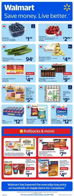 Preview Walmart weekly flyer valid from Jul 24, 2025