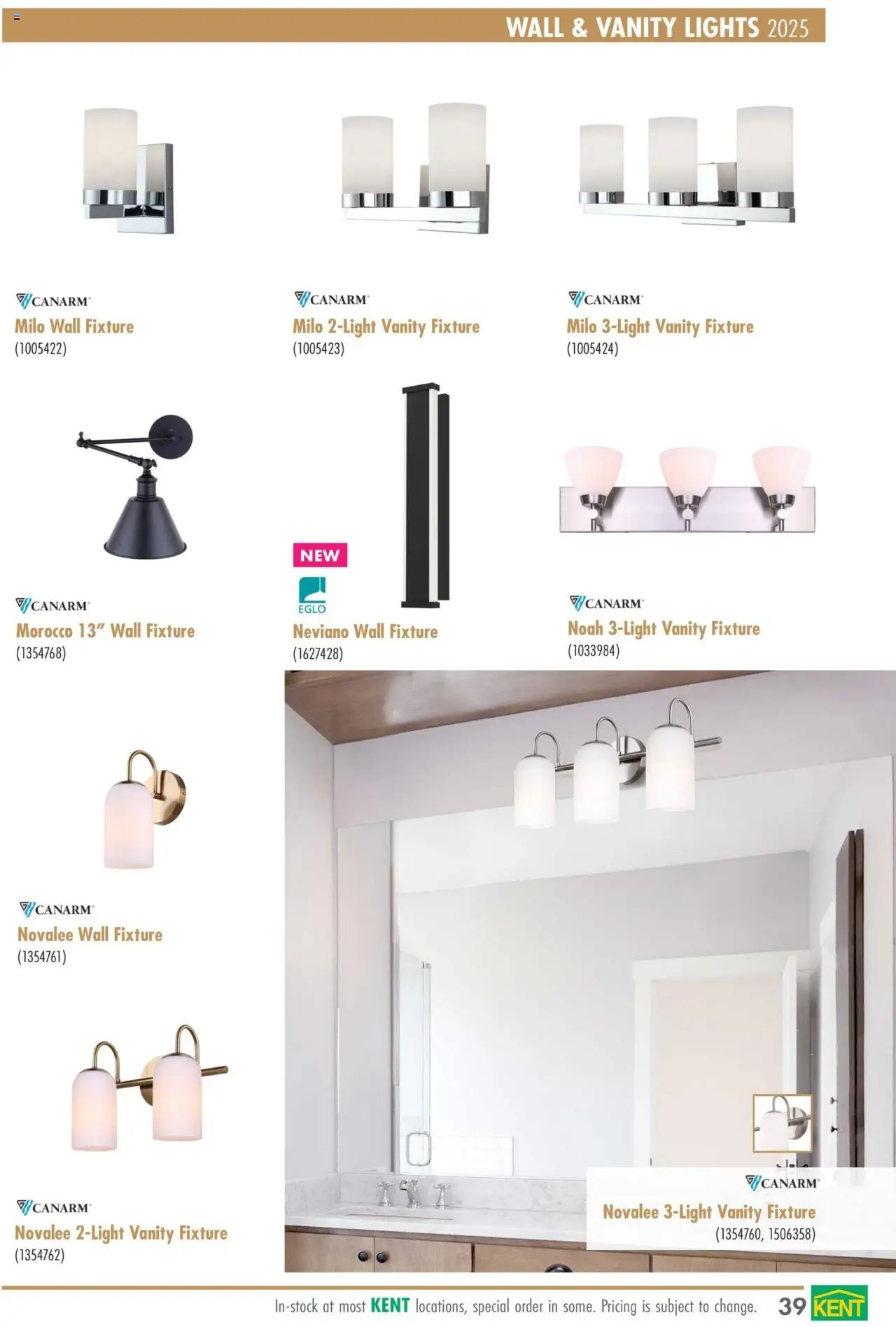 Kent - Lighting Catalogue 2025 - page 39- valid from Mar 1, 2025