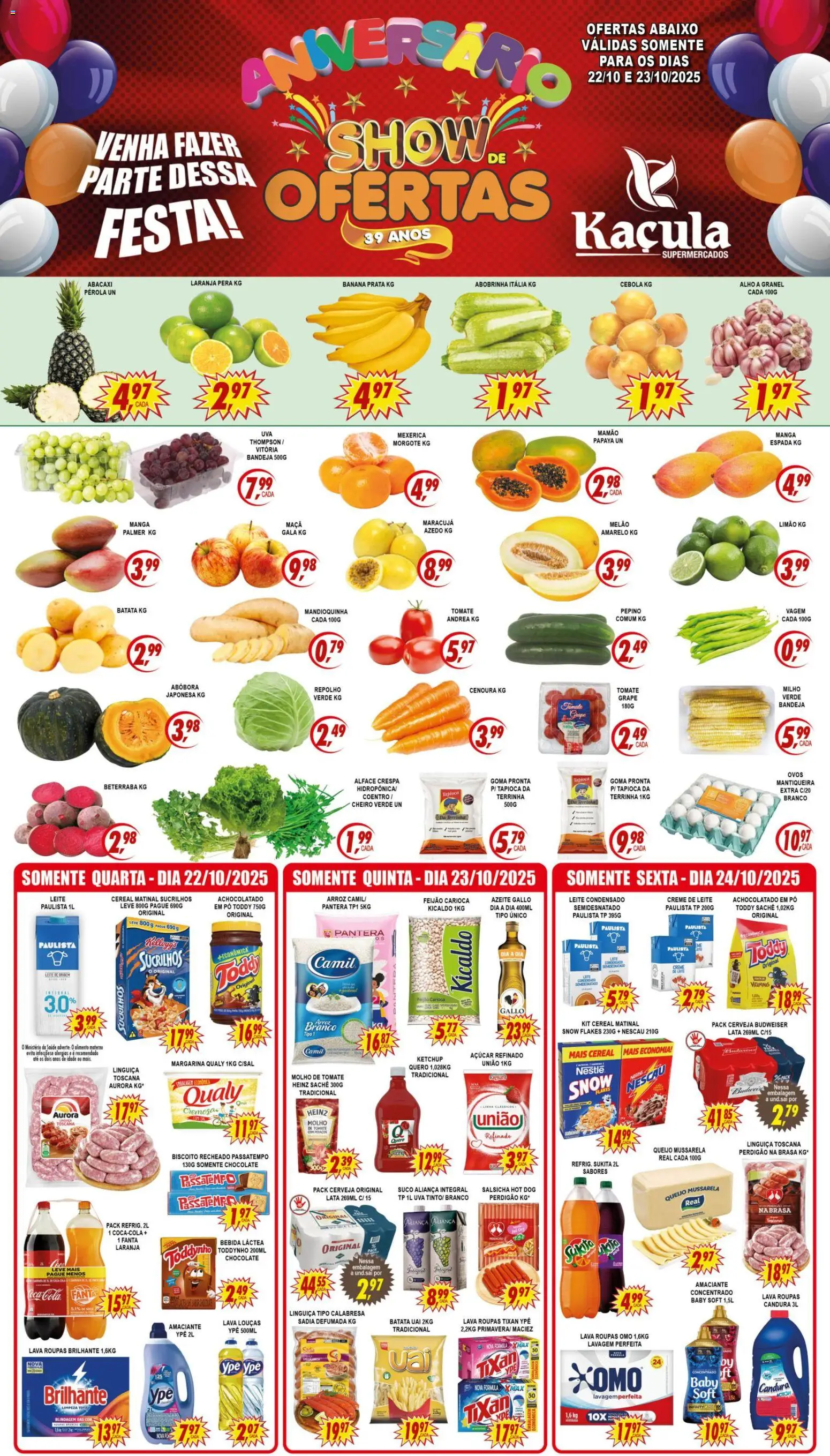 Kaçula - Ofertas Aniversário - página 1- válido a partir de 22/10/2025
