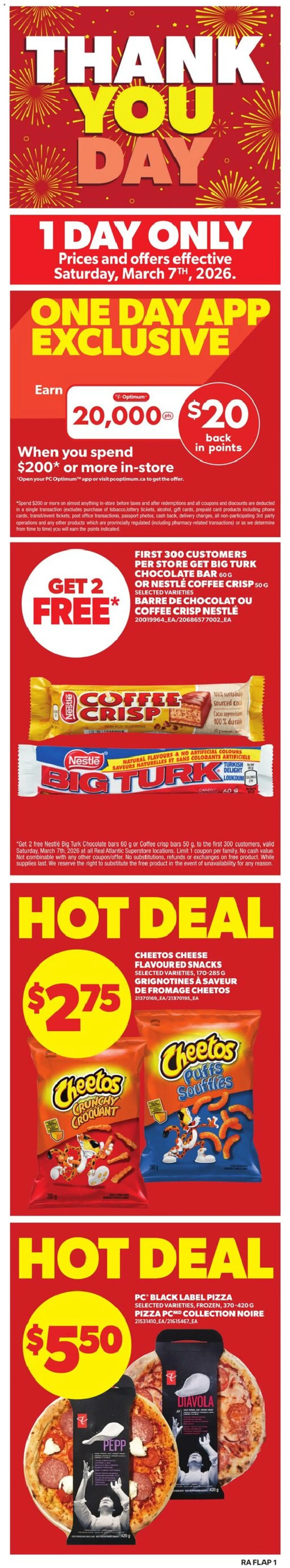 Atlantic Superstore weekly flyer / circulaire - page 1- valid from Mar 5, 2026