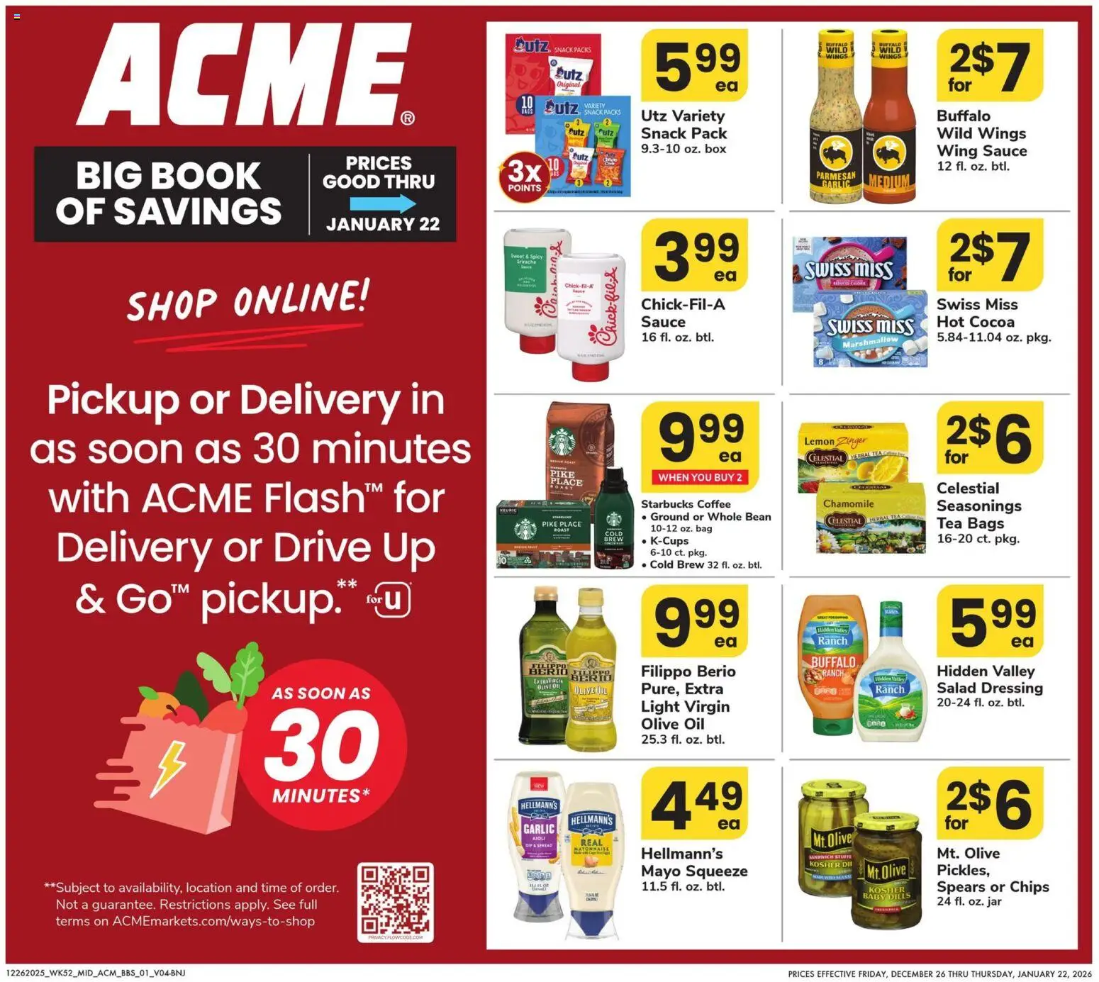 Acme - Big Book of Savings - page 1- valid from 12/26/2025