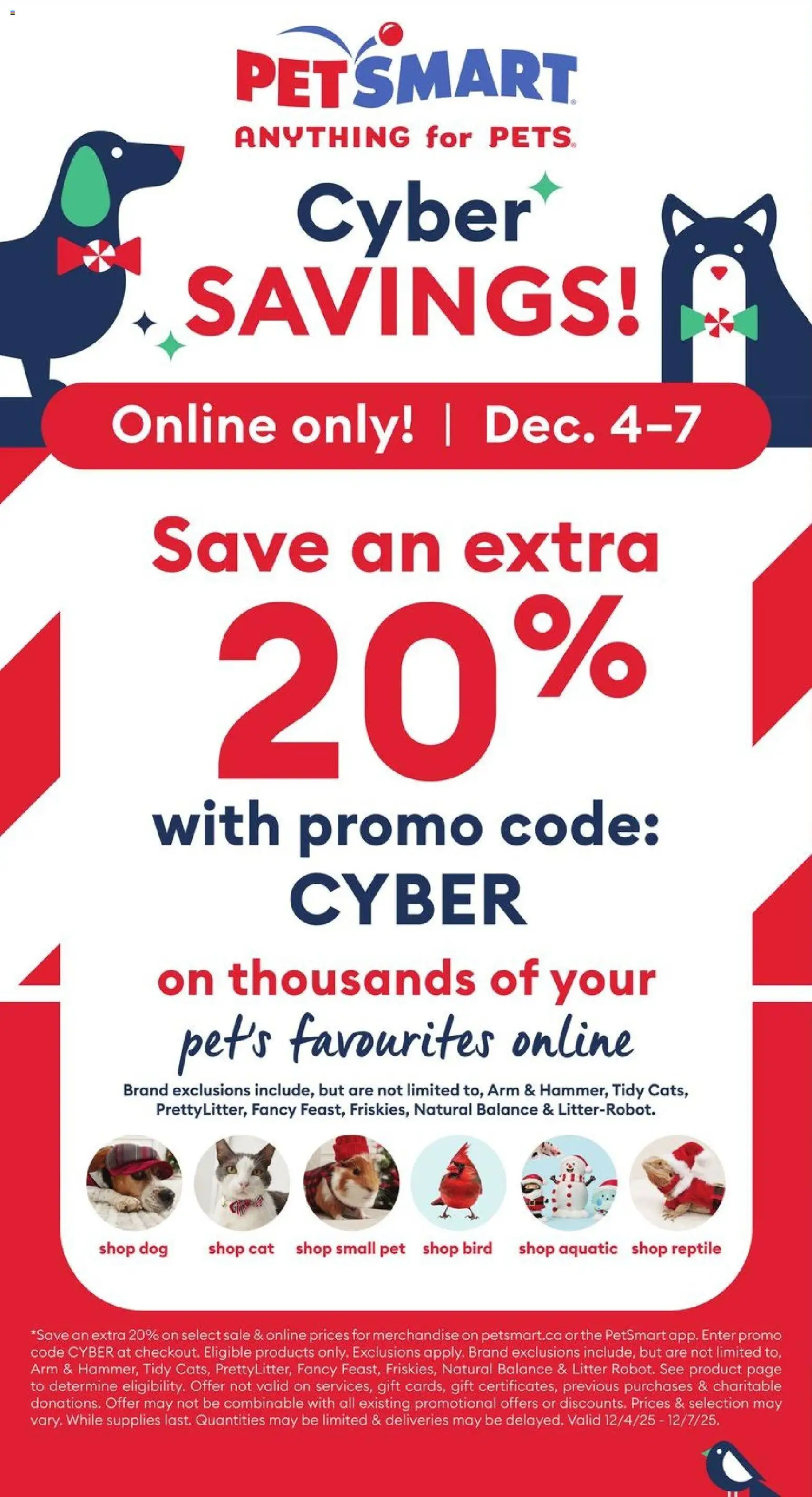 Petsmart - Cyber Monday - page 1- valid from Dec 4, 2025