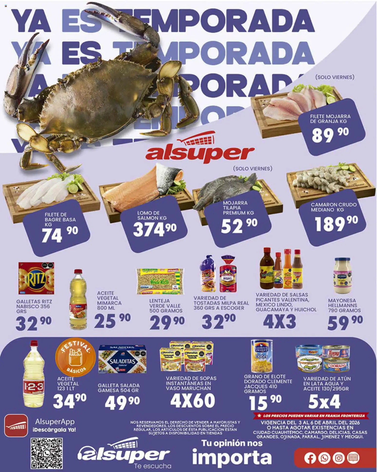 Alsuper folleto - página 1- válido desde 03/04/2026