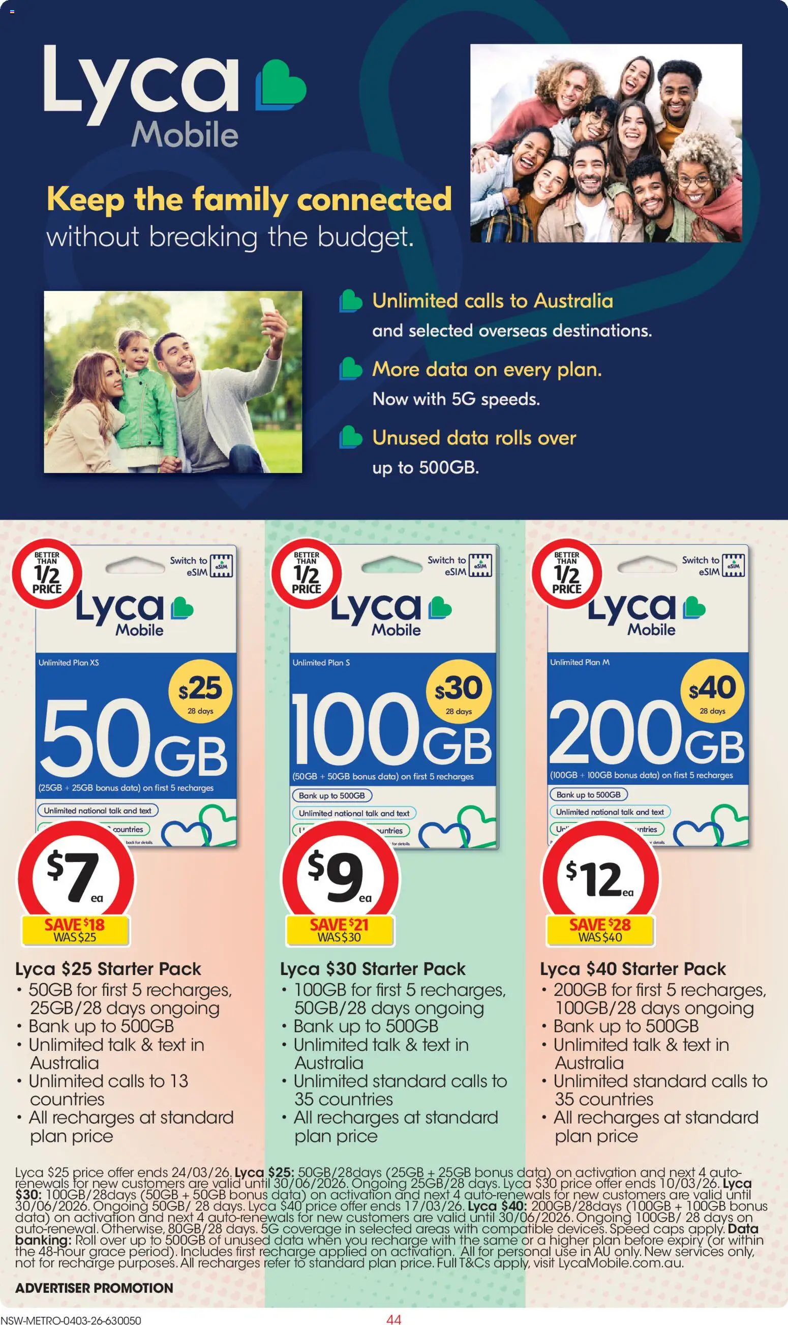 Coles catalogue  - page 44- valid from 04/03/2026