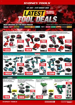 Sydney Tools catalogue preview - valid from 01/07/2025