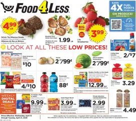 Preview Food 4 Less Weekly Ad valid from 04/15/2026