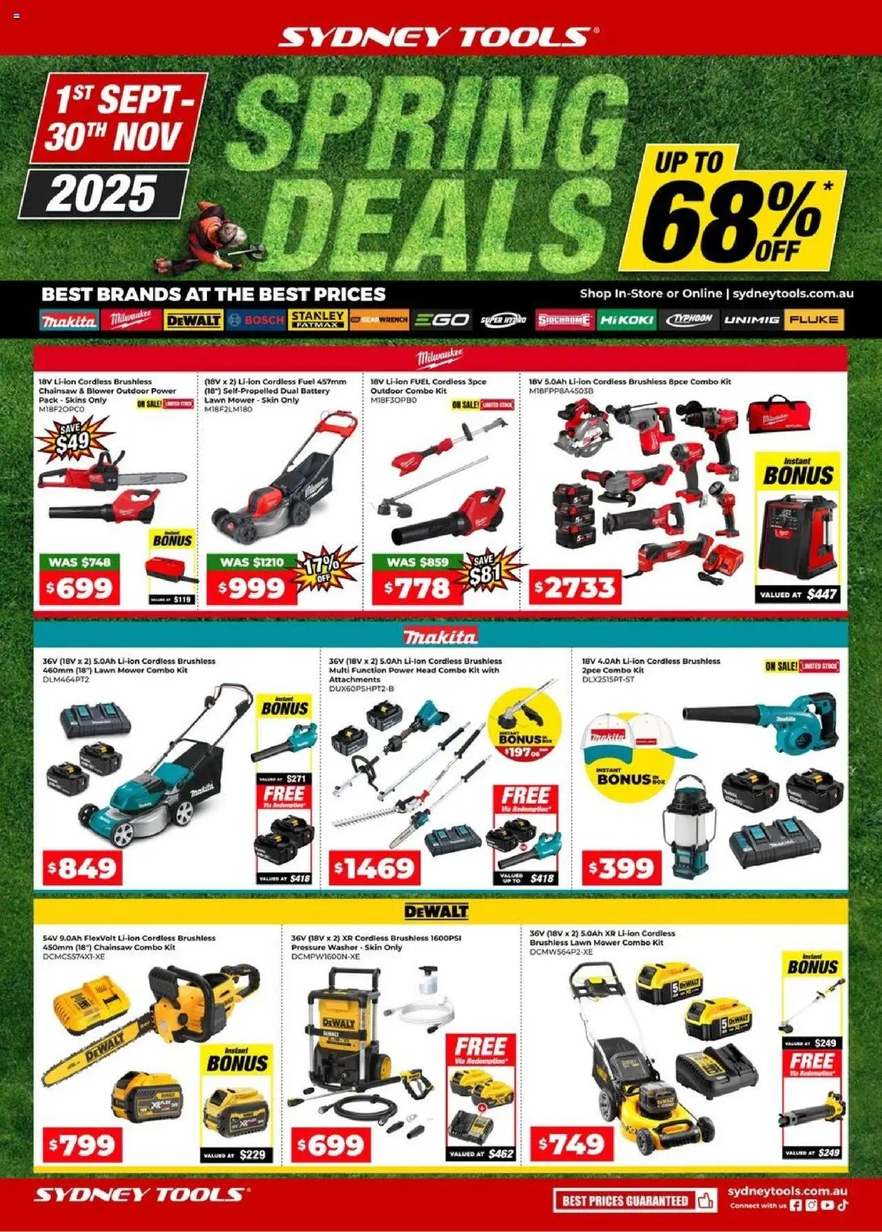 Sydney Tools Catalogue - page 1- valid from 01/09/2025