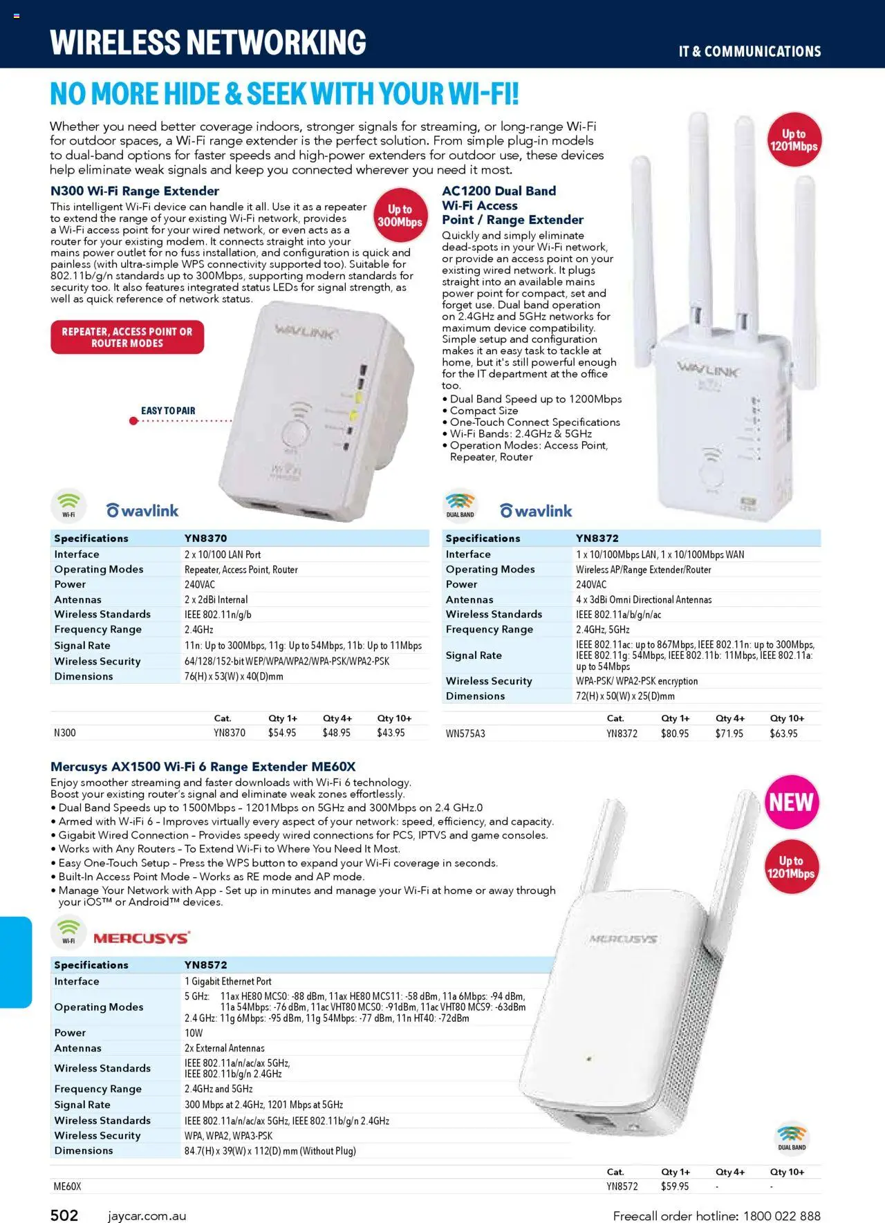 Jaycar Engineering & Scientific Catalogue 2025/2026  - page 502- valid from 09/07/2025