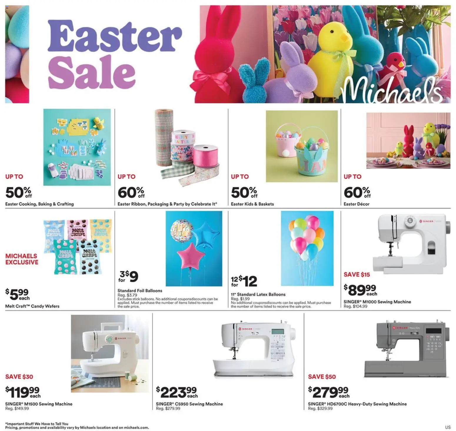 Michaels Weekly Ad - page 1- valid from 03/22/2026