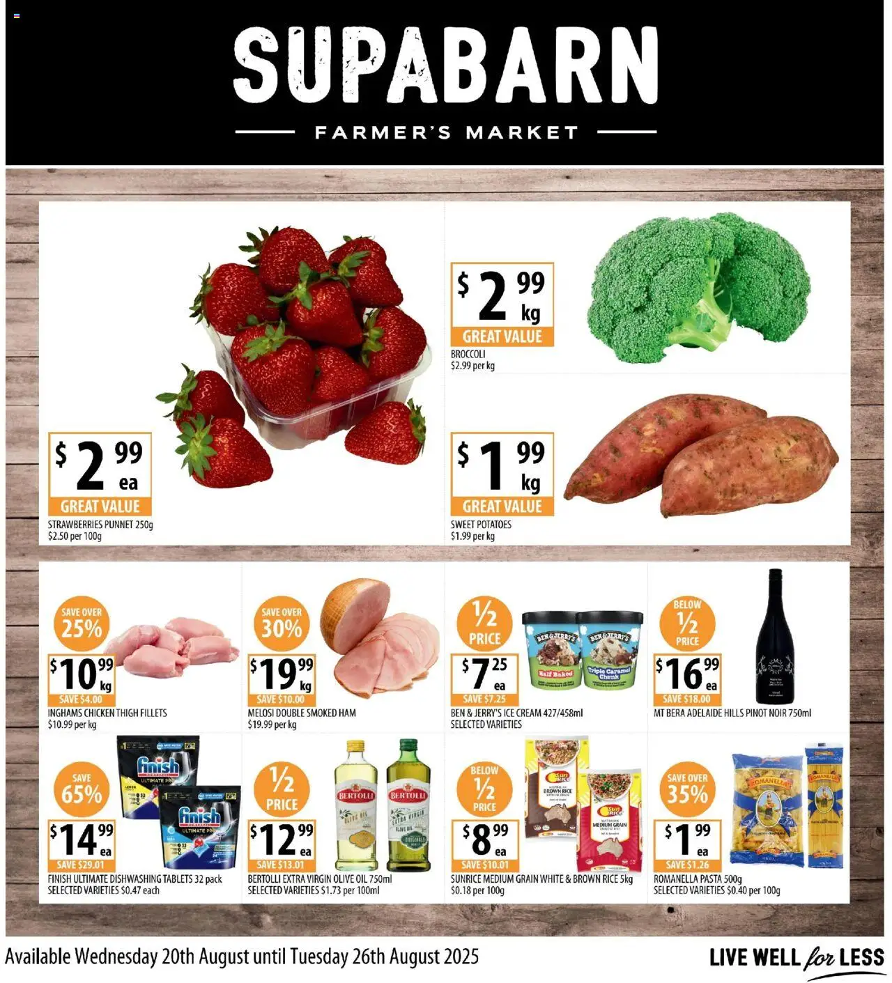 Supabarn  Catalogue  - page 1- valid from 20/08/2025