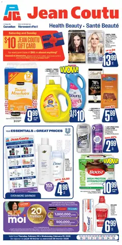 Preview Jean Coutu weekly flyer valid from Feb 19, 2026