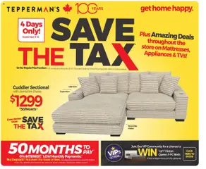 Preview Tepperman's outlet valid from Sep 11, 2025