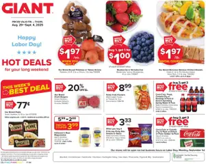 Preview Giant Weekly Ad valid from 08/29/2025